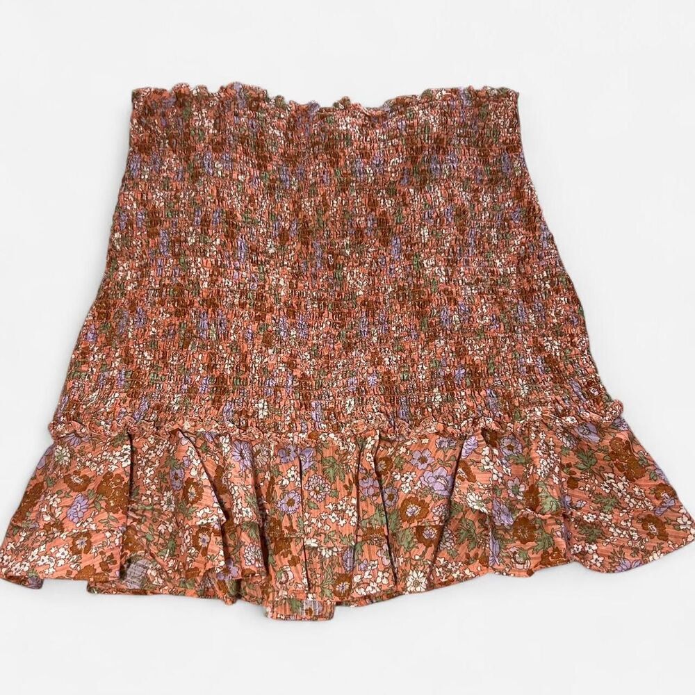 Veronica Beard Melodie Floral romantic Smocked Mini Skirt – Size 6 - Picture 2 of 7